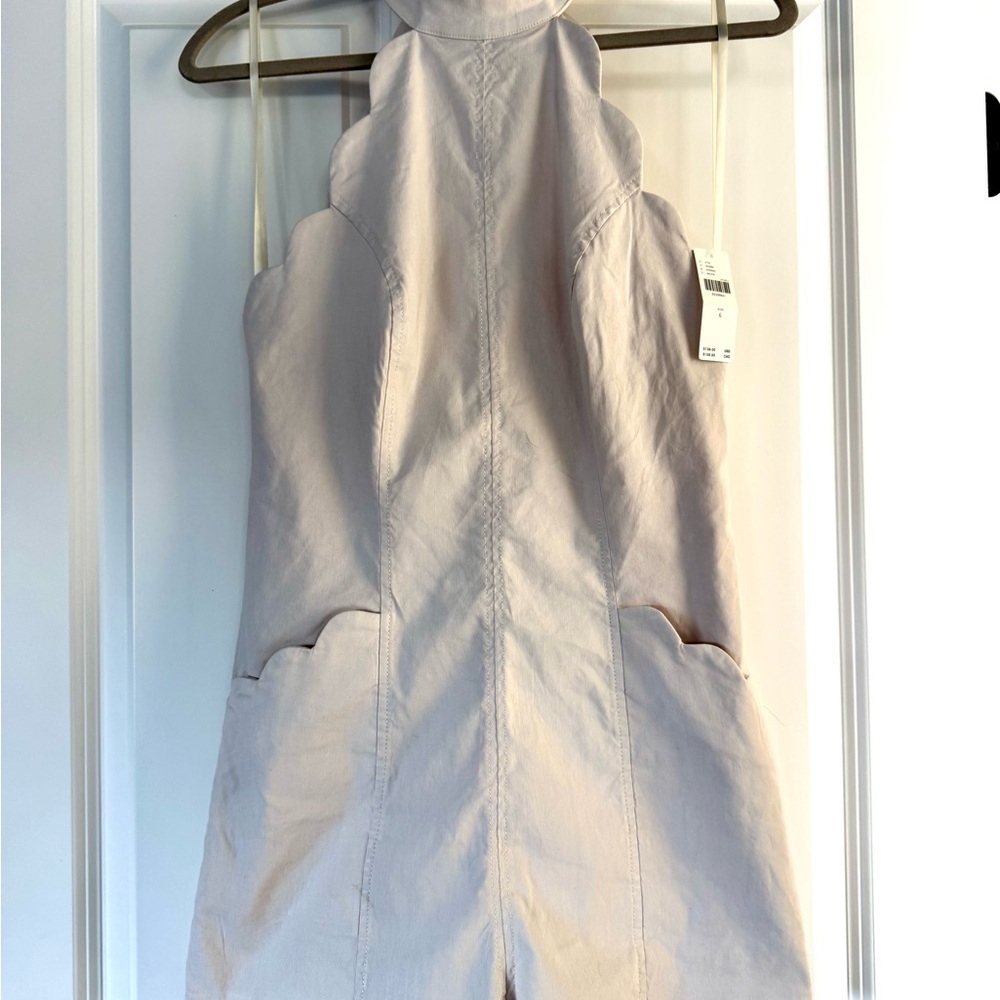 By Anthropologie Scallop Halter Romper Brand New with Tags - Picture 7 of 9